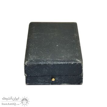 مدال نقره بپاداش خدمت - با جعبه و روبان فابریک - UNC - رضا شاه