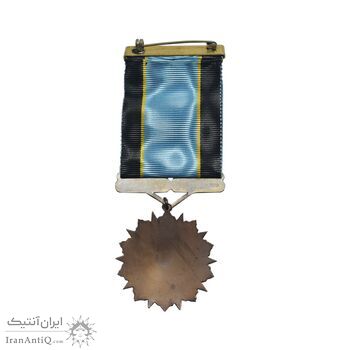 نشان درجه سه سپاس ورزشی - با روبان - AU - محمد رضا شاه