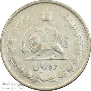 سکه 10 ریال 1323 - VF35 - محمد رضا شاه سکه 10 ریال 1323 - VF35 - محمد رضا شاه