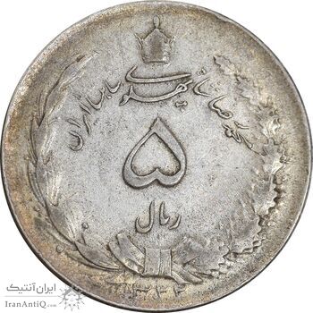 سکه 5 ریال 1322 - EF45 - محمد رضا شاه سکه 5 ریال 1322 - EF45 - محمد رضا شاه