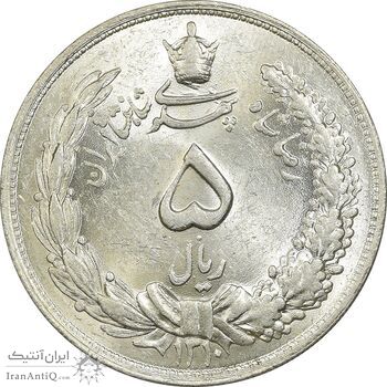 سکه 5 ریال 1310 - MS63 - رضا شاه