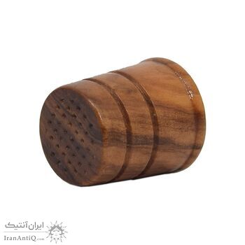 انگشتانه چوبی قدیمی با طرح مایورکا  - کد 007065