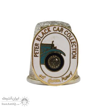 انگشتانه نقره قدیمی با طرح نمایشگاه ماشین پیتر بلک - کد 007079