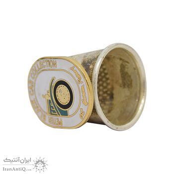 انگشتانه نقره قدیمی با طرح نمایشگاه ماشین پیتر بلک - کد 007079