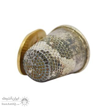 انگشتانه نقره قدیمی با طرح نمایشگاه ماشین پیتر بلک - کد 007079