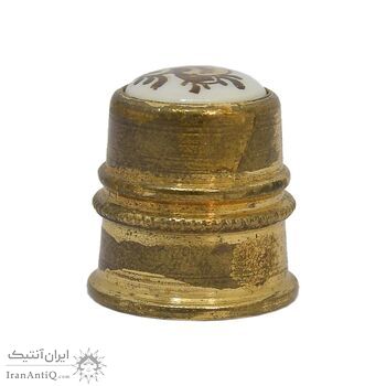 انگشتانه آهن قدیمی با طرح گل - کد 007092