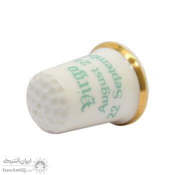 انگشتانه چینی قدیمی طرح ویرگو - کد 007045