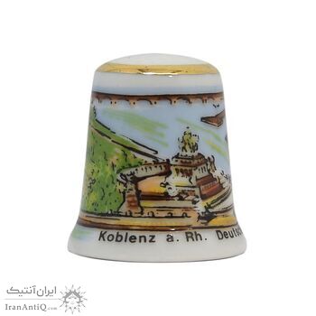 انگشتانه چینی قدیمی با طرح شهر کوبلنز - کد 007053