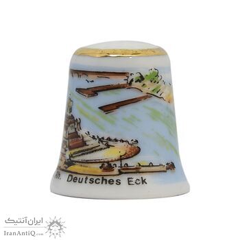 انگشتانه چینی قدیمی با طرح شهر کوبلنز - کد 007053