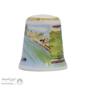 انگشتانه چینی قدیمی با طرح شهر کوبلنز - کد 007053