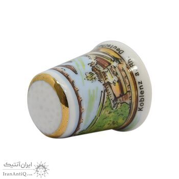 انگشتانه چینی قدیمی با طرح شهر کوبلنز - کد 007053