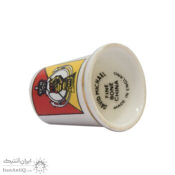 انگشتانه چینی قدیمی با طرح نماد RAC - کد 007054