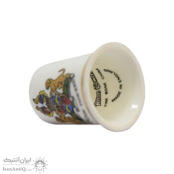 انگشتانه چینی قدیمی با طرح نماد ارل شروسبری - کد 007057