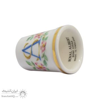 انگشتانه چینی قدیمی با طرح AS - کد 007071