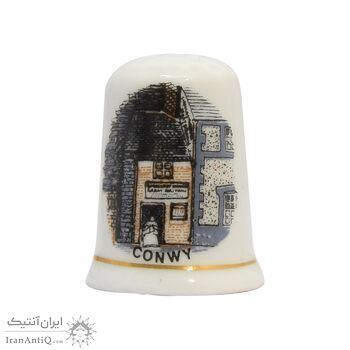 انگشتانه چینی قدیمی طرح خانه کوچک در بریتانیا - کد 007028
