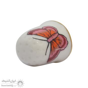 انگشتانه چینی قدیمی طرح پروانه - کد 007031