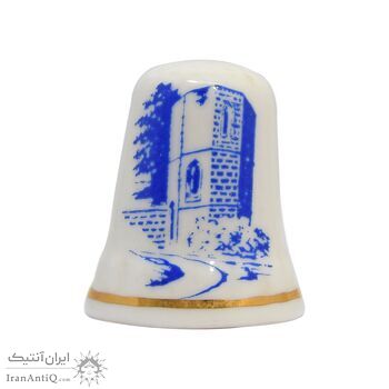 انگشتانه چینی قدیمی طرح قلعه - کد 007034 انگشتانه چینی قدیمی طرح قلعه - کد 007034