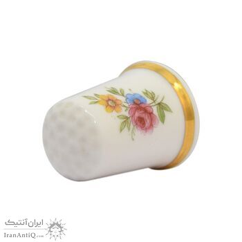 انگشتانه چینی قدیمی طرح گل - کد 007037