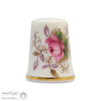 انگشتانه چینی قدیمی طرح گل - کد 007040