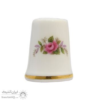 انگشتانه چینی قدیمی طرح گل - کد 007040