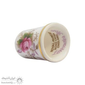 انگشتانه چینی قدیمی طرح گل - کد 007040