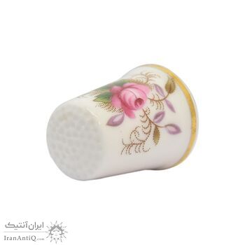 انگشتانه چینی قدیمی طرح گل - کد 007040