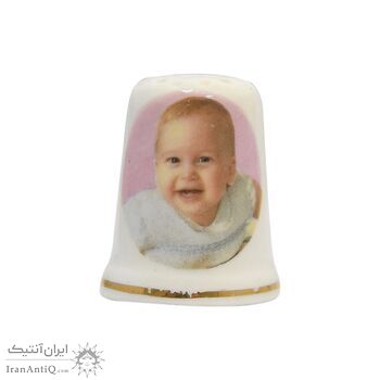 انگشتانه چینی قدیمی طرح بچه - کد 007047