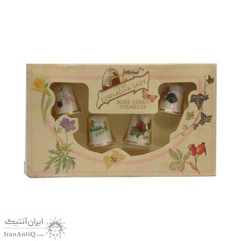 پکیج انگشتانه چینی قدیمی با طرح گل  - کد 007060 پکیج انگشتانه چینی قدیمی با طرح گل  - کد 007060
