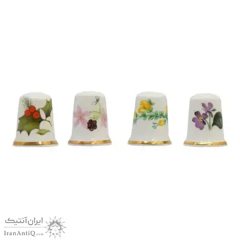 پکیج انگشتانه چینی قدیمی با طرح گل  - کد 007060