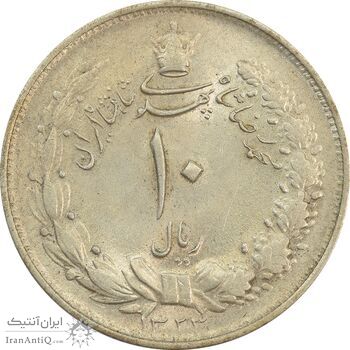 سکه 10 ریال 1323 - MS63 - محمد رضا شاه