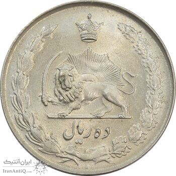 سکه 10 ریال 1335 - MS63 - محمد رضا شاه