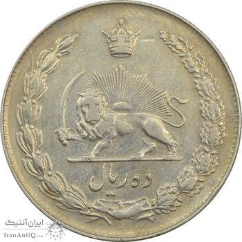 سکه 10 ریال 1341 (نازک) - VF35 - محمد رضا شاه سکه 10 ریال 1341 (نازک) - VF35 - محمد رضا شاه