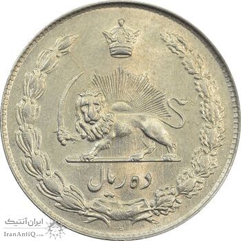 سکه 10 ریال 1343 (ضخیم) - AU58 - محمد رضا شاه سکه 10 ریال 1343 (ضخیم) - AU58 - محمد رضا شاه