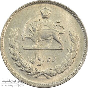 سکه 10 ریال 1348 - MS62 - محمد رضا شاه