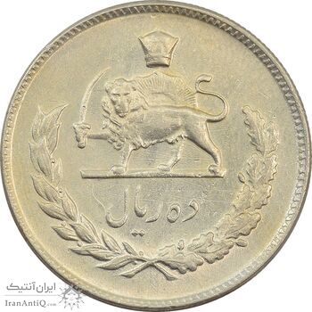 سکه 10 ریال 1349 - AU58 - محمد رضا شاه سکه 10 ریال 1349 - AU58 - محمد رضا شاه