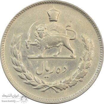 سکه 10 ریال 1349 - EF45 - محمد رضا شاه