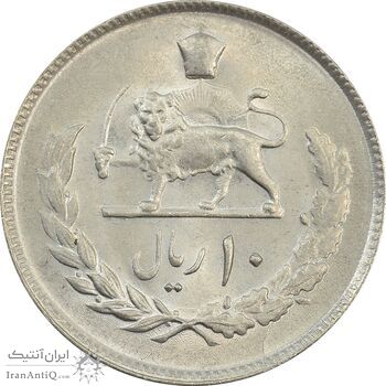 سکه 10 ریال 1353 - MS63 - محمد رضا شاه سکه 10 ریال 1353 - MS63 - محمد رضا شاه