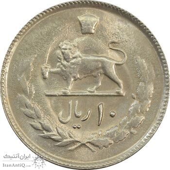 سکه 10 ریال 1357 - MS63 - محمد رضا شاه