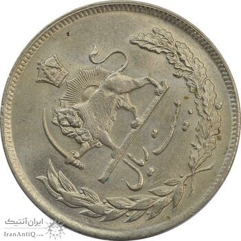 سکه 20 ریال 1350 (چرخش 65 درجه) - MS61 - محمد رضا شاه سکه 20 ریال 1350 (چرخش 65 درجه) - MS61 - محمد رضا شاه