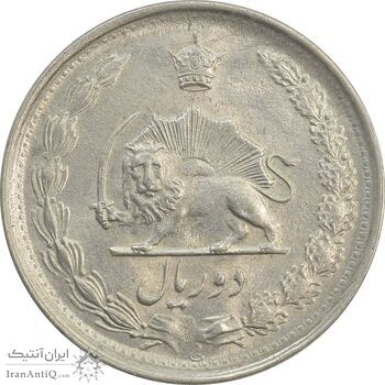سکه 2 ریال 1343 - MS63 - محمد رضا شاه
