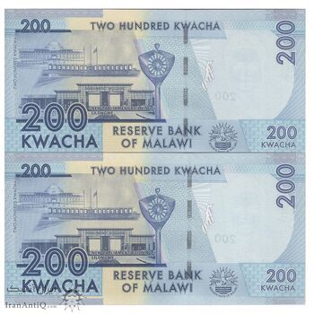 اسکناس 200 کواچا 2016 جمهوری - جفت - UNC65 - مالاوی