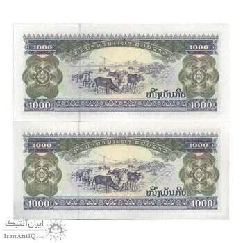 اسکناس 1000 کیپ 2003 جمهوری دموکراتیک خلق - جفت - UNC65 - لائوس