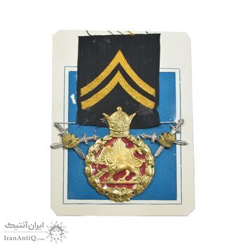 نشان کلاه و سردوشی درجه دو شهربانی - UNC - محمد رضا شاه