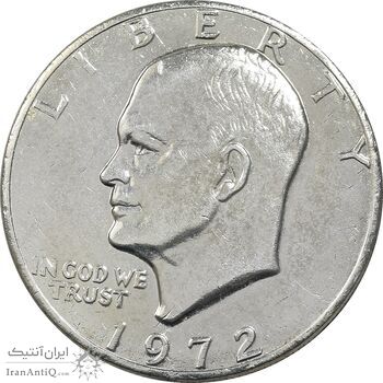 سکه یک دلار 1972 آیزنهاور - EF45 - آمریکا