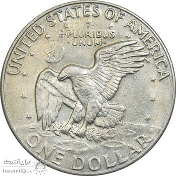 سکه یک دلار 1974 آیزنهاور - AU58 - آمریکا