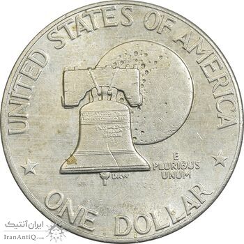 سکه یک دلار 1976 جشن دویست سالگی آمریکا - AU55 - آمریکا