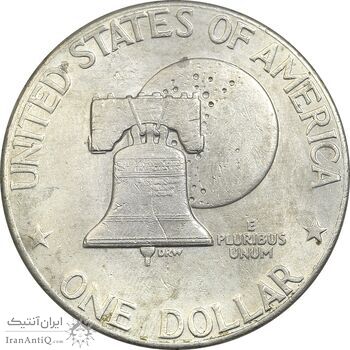 سکه یک دلار 1976D جشن دویست سالگی آمریکا - EF45 - آمریکا