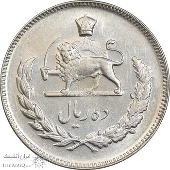 سکه 10 ریال 1346 - MS61 - محمد رضا شاه