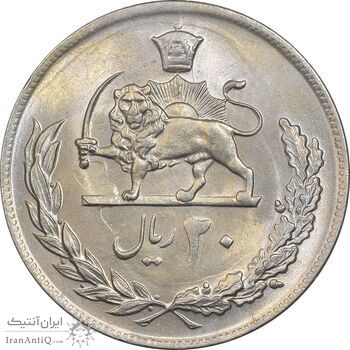 سکه 20 ریال 1354 - MS64 - محمد رضا شاه