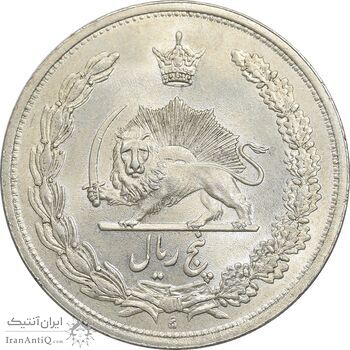 سکه 5 ریال 1313 - MS63 - رضا شاه
